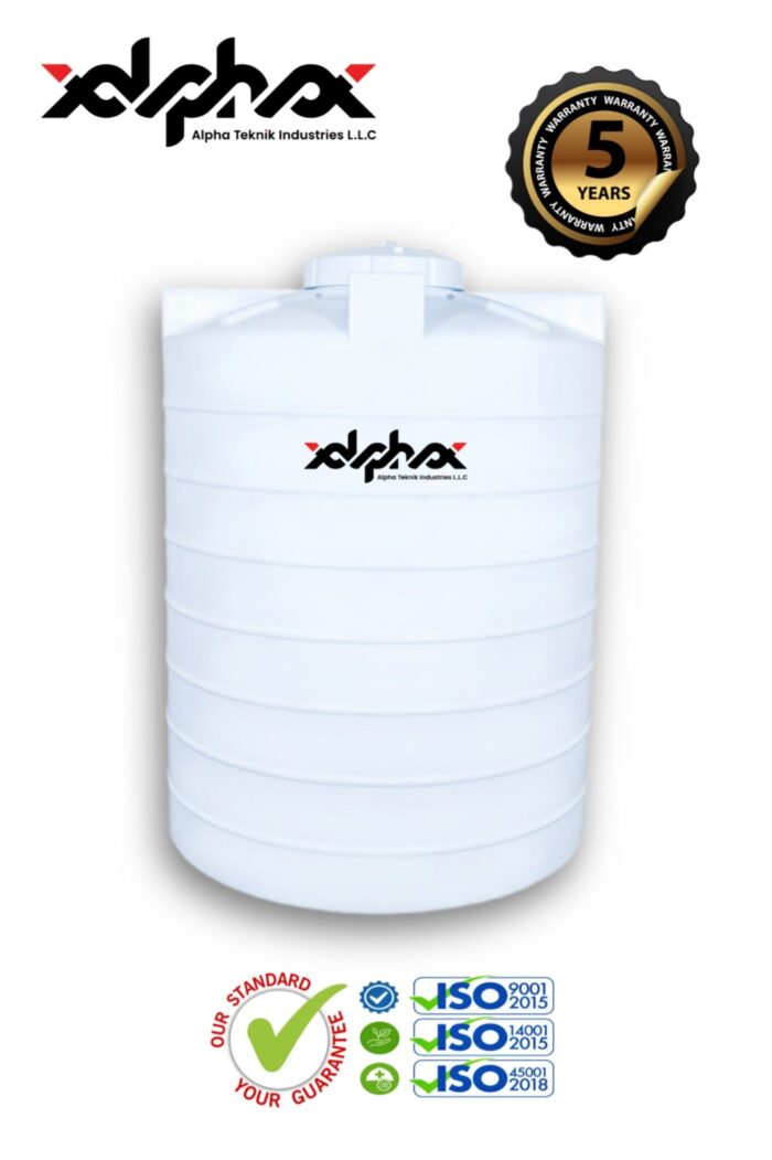 Plastic water tank 600 US Gallon vertical 3Layers